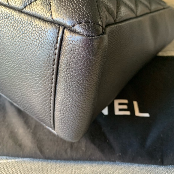 SOLD Chanel Petite Shopping Tote. - Picture 6 of 11